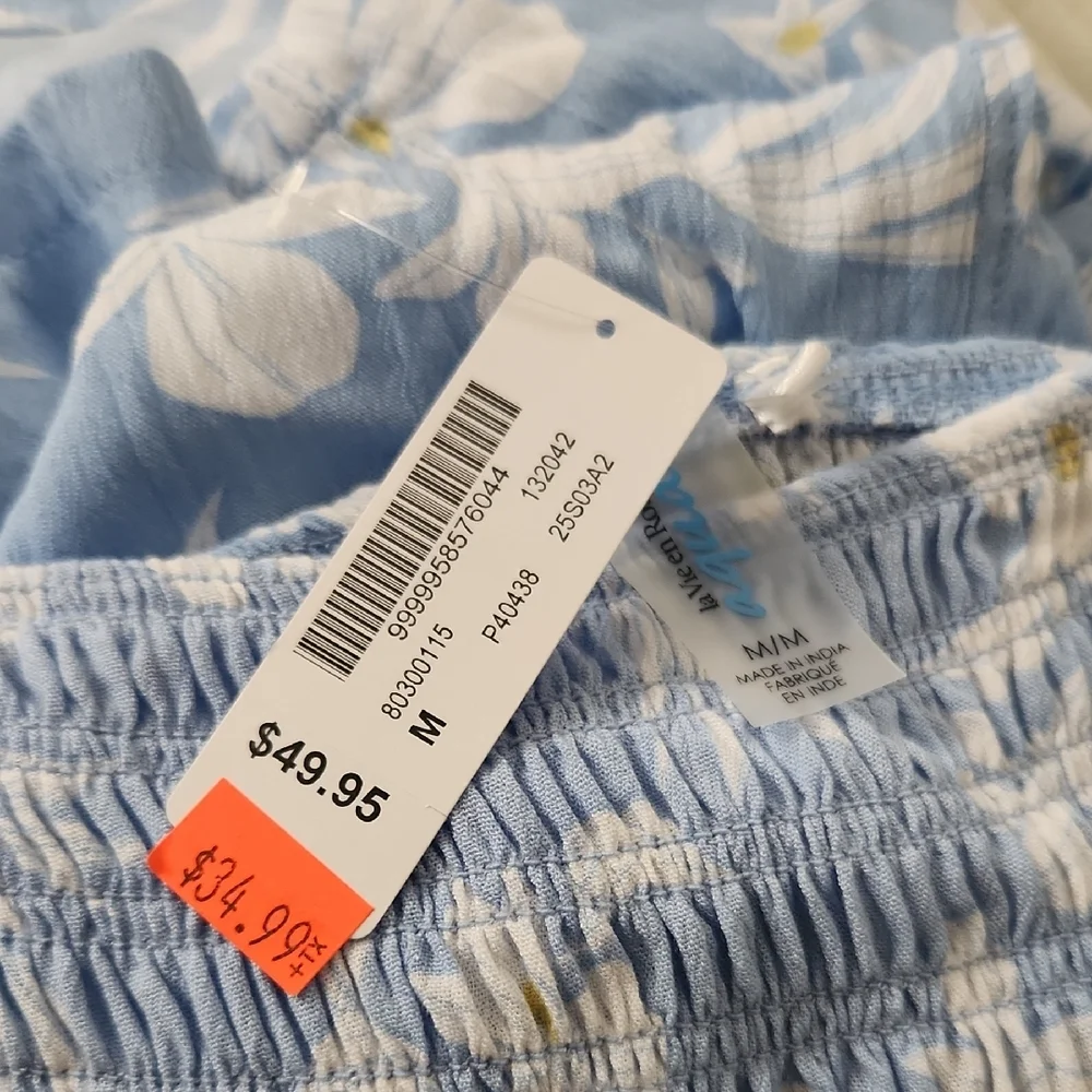 Light Blue Floral Maxi Dress - La Vie En Rose - Picture 4 of 5